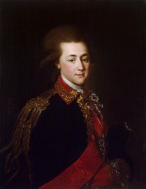Portrait of the palace-aide-de-camp Alexander Lanskoy by Russian School