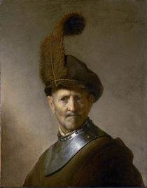 An Old Man in Military Costume by Rembrandt Harmenszoon van Rijn