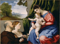 Madonna and Child with Two Donors von Lorenzo Lotto