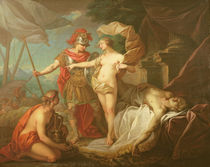 Achilles leaving to avenge the death of Patroclus von Etienne Jeaurat