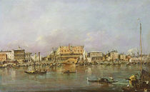 Doge's Palace and view of St. Mark's Basin by Francesco Guardi