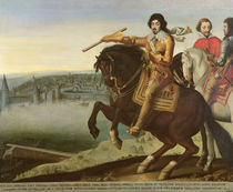 Louis XIII at the Siege of La Rochelle von French School
