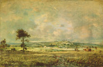 Effects of a Storm, View of the Plain of Montmartre von Theodore Rousseau