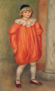 Claude Renoir in a clown costume von Pierre-Auguste Renoir