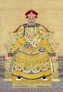 Emperor Qianlong in Old Age von Chinese School