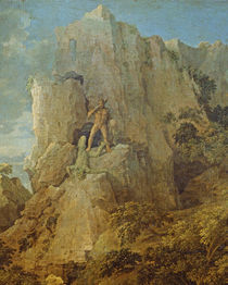 Landscape with Hercules and Cacus by Nicolas Poussin