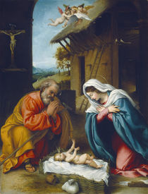 The Nativity, 1523 by Lorenzo Lotto