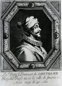 Portrait of Sabbatai Zevi [1626 – 1676] von French School