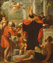Saint Thomas of Villanova distributing alms by Mateo Cerezo