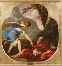 Elijah Rescued by an Angel von Laurent de La Hire or La Hyre