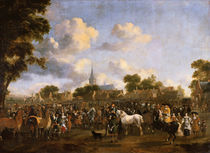 Horse Fair in Valkenburg, 1675 von Pieter Wouwermans or Wouwerman