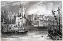 Maidstone form the water, Kent by William Henry Bartlett