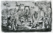 The Witches' sabbath by Claude Gillot
