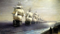 Parade of the Black Sea Fleet in 1849 von Ivan Konstantinovich Aivazovsky