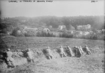 Germans in trenches in Argonne Forest by German Photographer