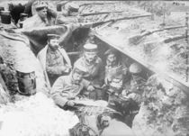 A quiet moment in German trenches von German Photographer
