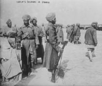 India's soldiers in France by French Photographer