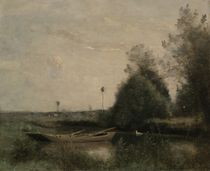 A Pond in Mortain, c.1860-70 by Jean Baptiste Camille Corot
