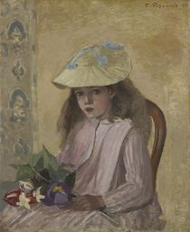 Portrait of the Artist’s Daughter by Camille Pissarro