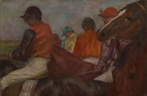 The Jockeys, c.1882 by Edgar Degas