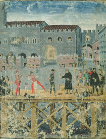 Execution in Ferrara, from the 'Livre des Condamnés par la Justice' by Italian School