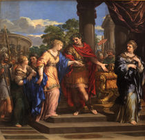 Caesar giving Cleopatra the Throne of Egypt von Pietro da Cortona