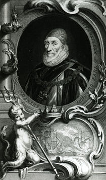 Portrait of Charles Howard by Jacobus Houbraken
