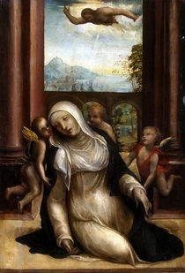 Stigmatisation and Faint of St. Catherine of Siena von G.A.Bazzi Sodoma