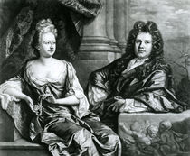 Mr and Mrs Gibbons, engraved by John Smith von Johann Closterman