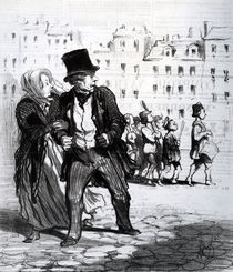 Le Alarmistes et les Alarmes by Honore Daumier