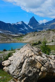 Talon Peak and Cirque Lake in the Canadian Rockies by Geoff Amos