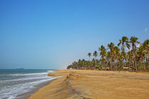 Traumhafter Badestrand an der Küste bei Marawila auf der tropischen Insel Sri Lanka von Gina Koch