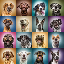 Funny Dog Faces von Manuela Kulpa