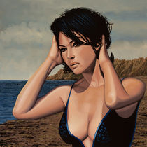  Monica Bellucci Painting 2 by Paul Meijering