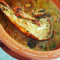 Portuguese seafood rice  von Hugo Moreira