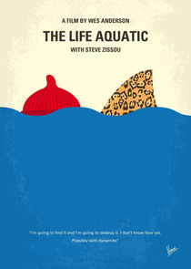 No774 My The Life Aquatic with Steve Zissou minimal movie poster von chungkong