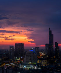 Sonnuntergang über Bangkok / Sunset over bangkok by Martin Gröger