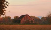 Barn at Time of Sunset by Juergen Seidt