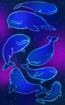 Cosmic Whales von Anneliese Mak