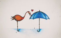 spring time - part 6 (flamingo in love)  von danielaschlechmair