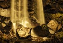 Melincourt waterfalls at Resolven south Wales by Leighton Collins