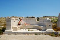 Relax on an antique marble bench  von Yuri Hope