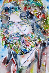 JERRY GARCIA - watercolor portrait von lautir