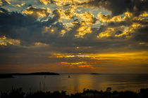 Sunset over the Adriatic von Colin Metcalf