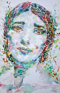 MARIA CALLAS - watercolor portrait von lautir