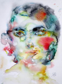 MARIA CALLAS - watercolor portrait by lautir