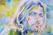 KURT COBAIN - watercolor portrait von lautir