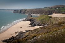 Pobbles Bay and Three Cliffs by Leighton Collins