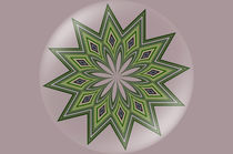 grüner Stern im leuchtenden Kreis von alana