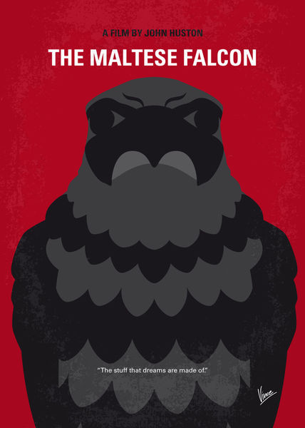 No780-my-the-maltese-falcon-minimal-movie-poster